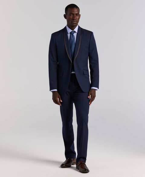 Slim Fit Stretch Dark Sapphire Tuxedo Suit