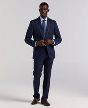 Slim Fit Stretch Dark Sapphire Tuxedo Suit