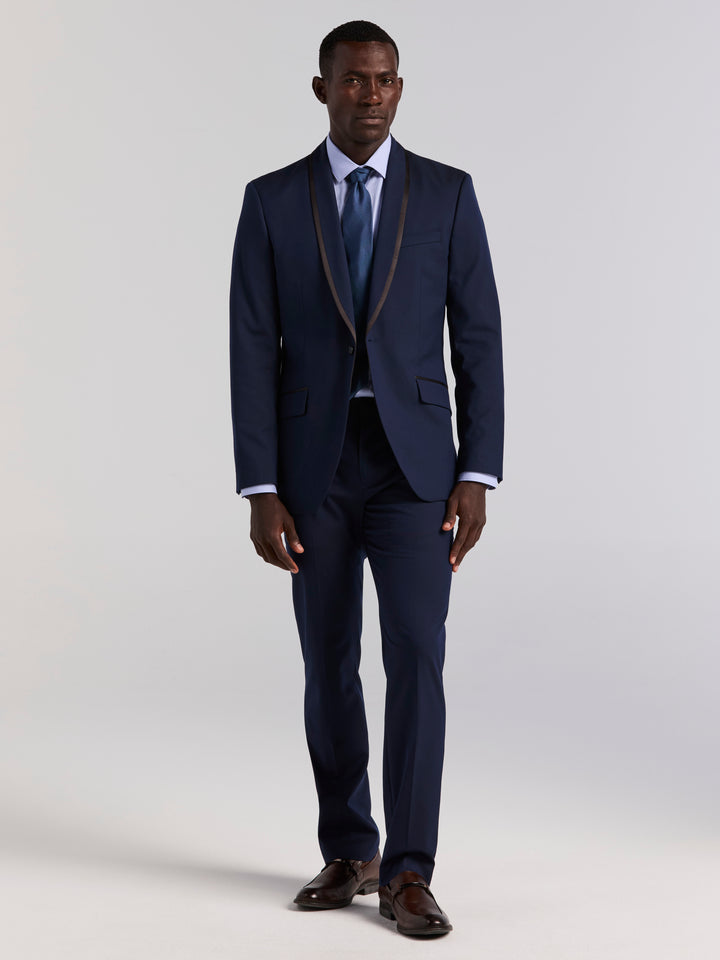Slim Fit Tux Jacket (Dark Sapphire) 