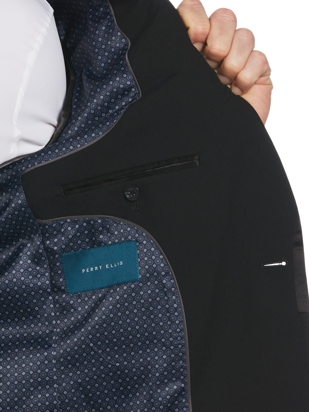 Slim Fit Tux Jacket (Black) 