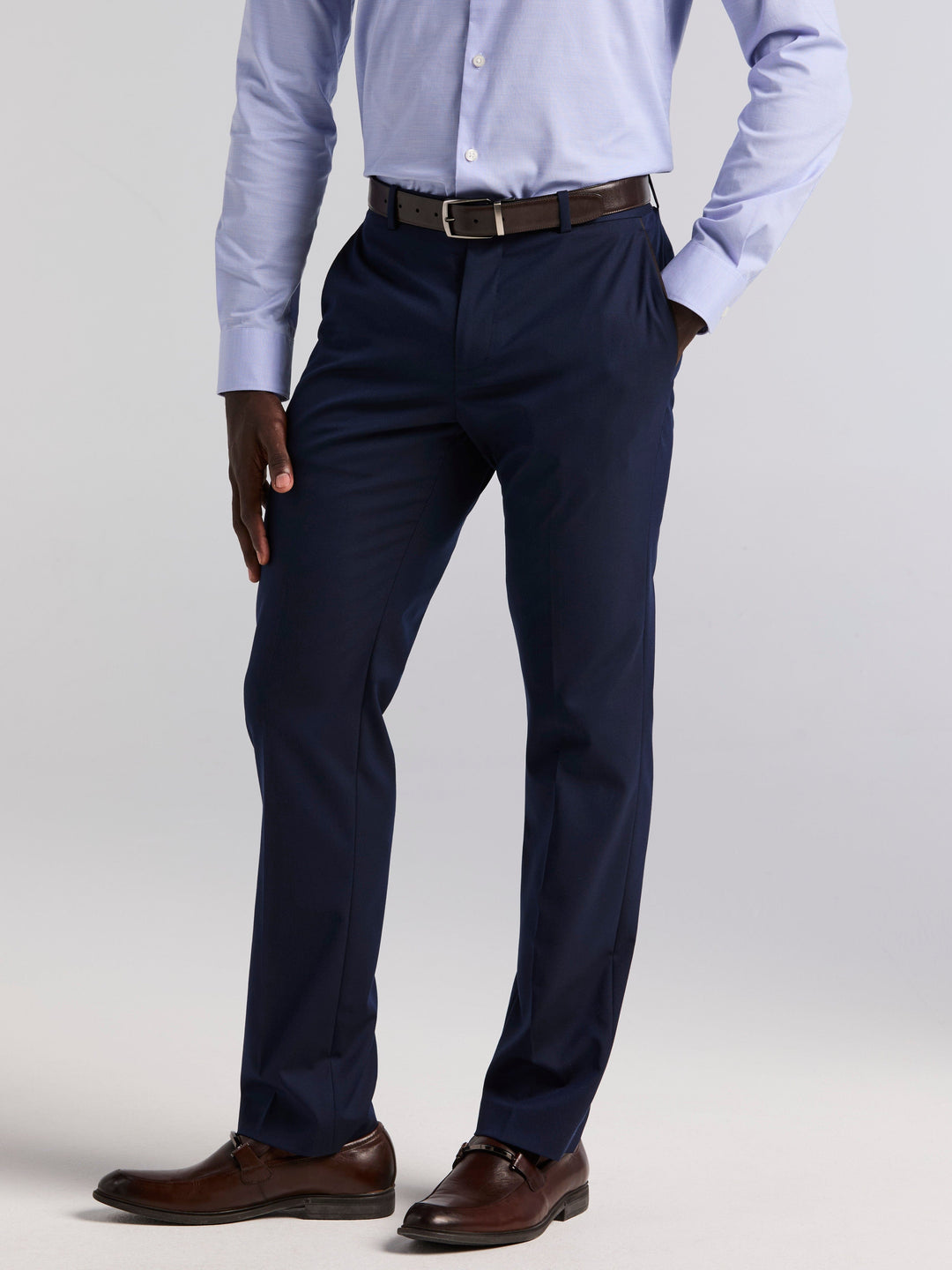 Perry Ellis Men's Slim Fit Stretch Tuxedo Suit Pants in Dark Sapphire/blue, Size 34, Polyester/Elastane/Viscose, Solid Perry Ellis Men's Slim Fit Stretch Tuxedo Suit Pants in Dark Sapphire/blue, Size 34, Polyester/Elastane/Viscose, Solid