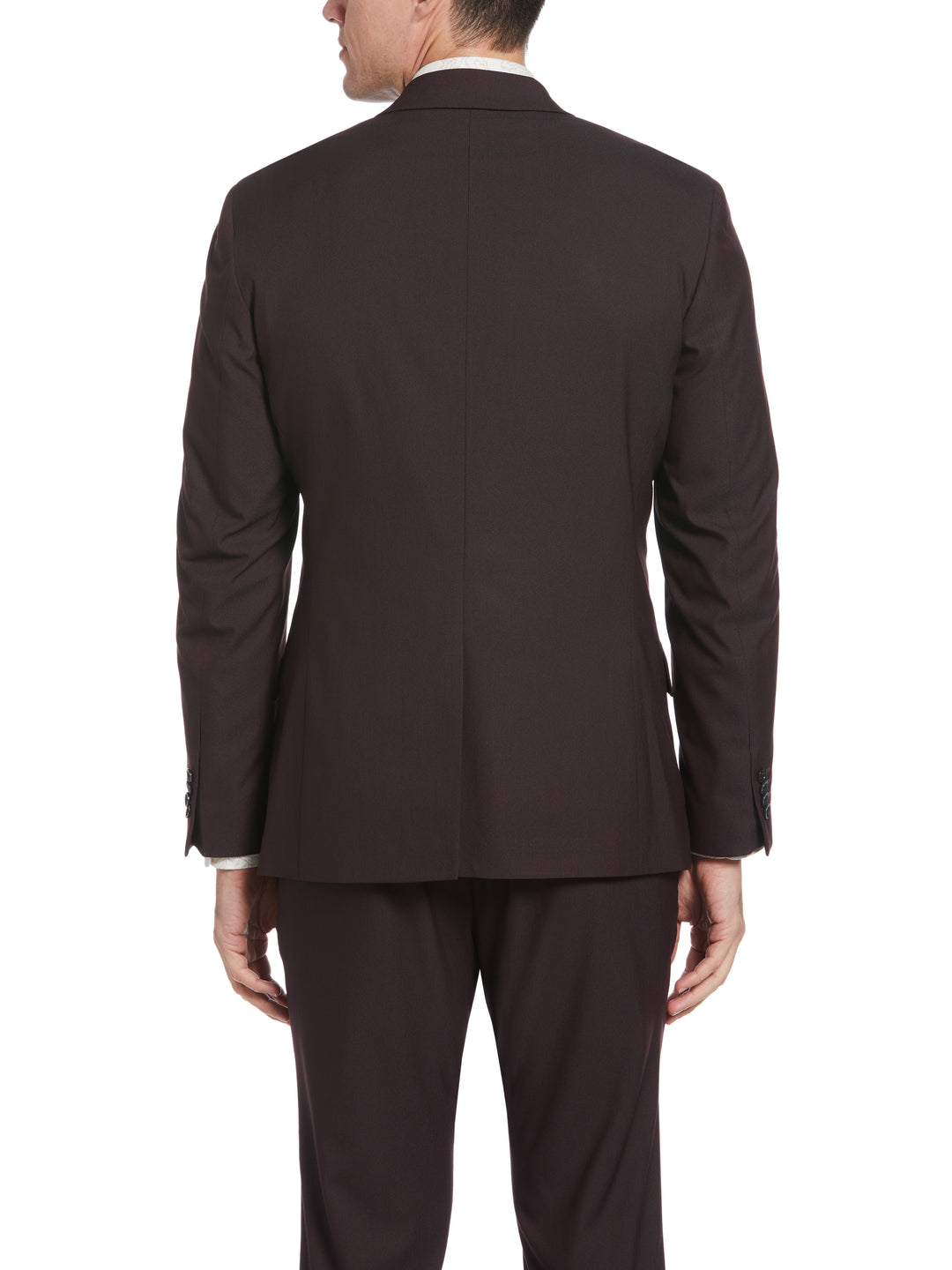 Slim Fit Stretch Washable Suit Jacket (Port) 