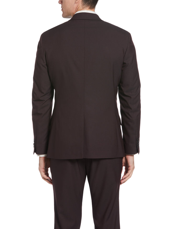 Slim Fit Stretch Washable Suit Jacket (Port) 