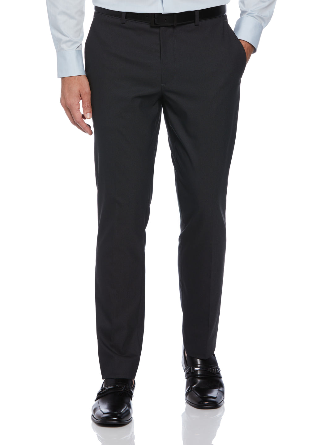 Washable Slim Fit Suit Pants (Charcoal) 