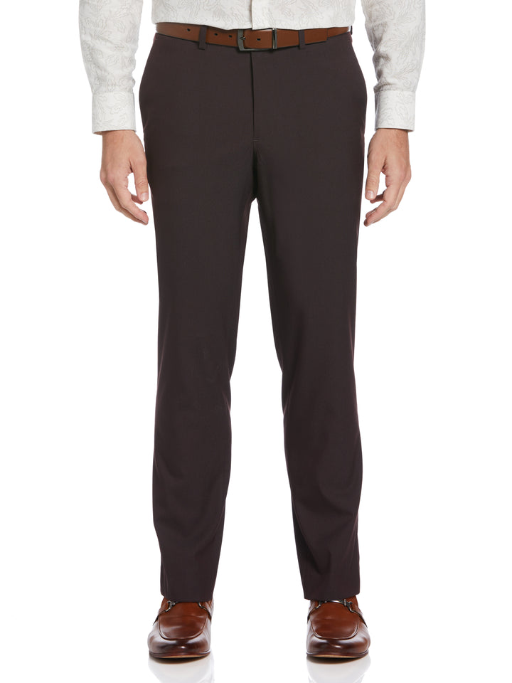 Slim Fit Stretch Washable Suit Pant (Port) 