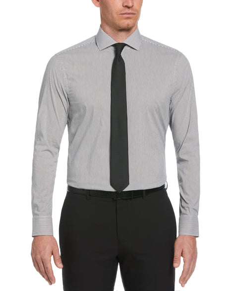 Black Stripe Print Shirt (Black) 