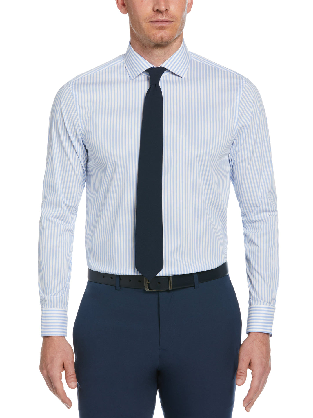 Slim Fit Striped Print Dress Shirt Slim Fit Striped Print Dress Shirt