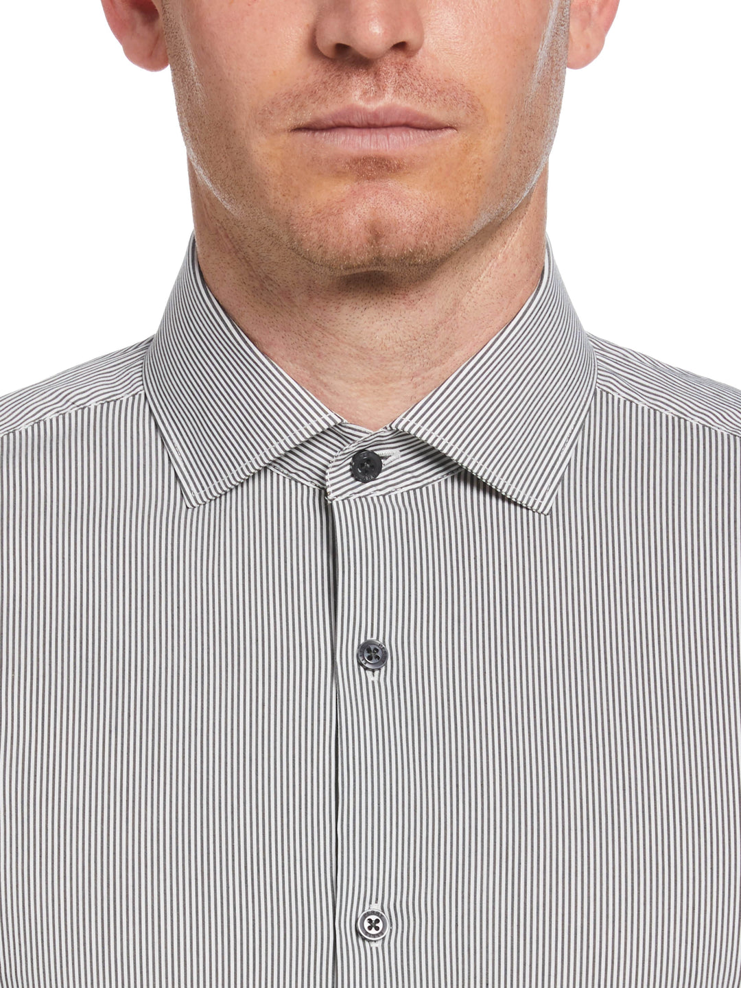 Black Stripe Print Shirt (Black) 