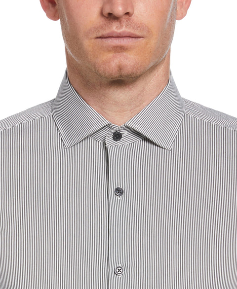 Black Stripe Print Shirt (Black) 