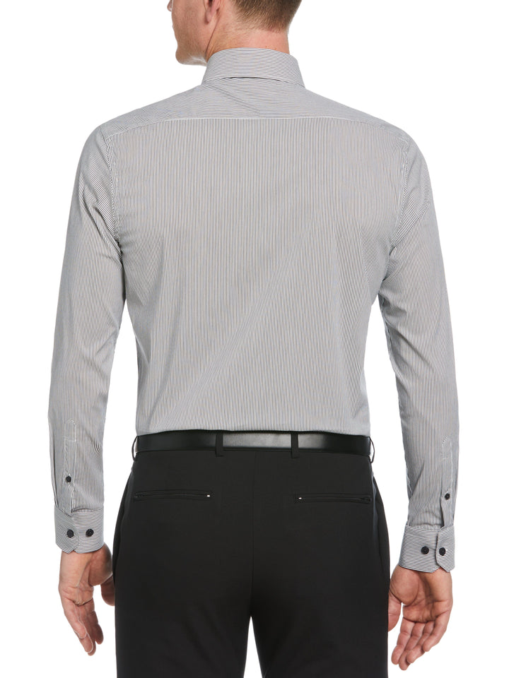 Black Stripe Print Shirt (Black) 