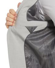 Slim Fit Micro Check Suit Jacket (Felt Grey) 