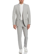 Slim Fit Micro Check Suit Jacket (Felt Grey) 