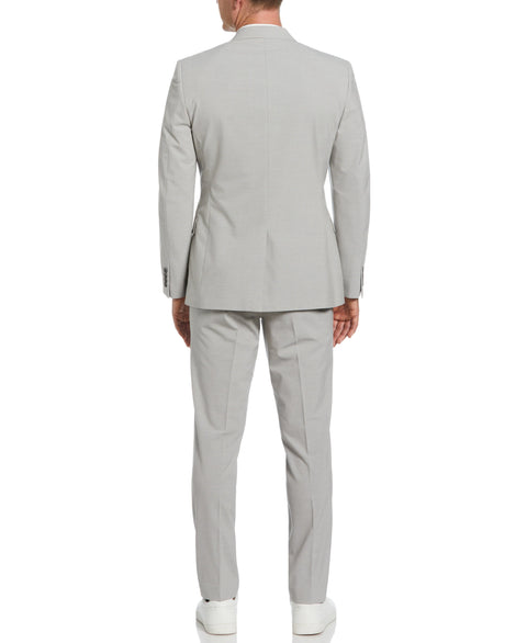 Slim Fit Micro Check Suit Jacket (Felt Grey) 
