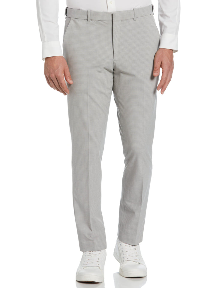 Slim Fit Micro Check Suit Pant (Felt Grey) 