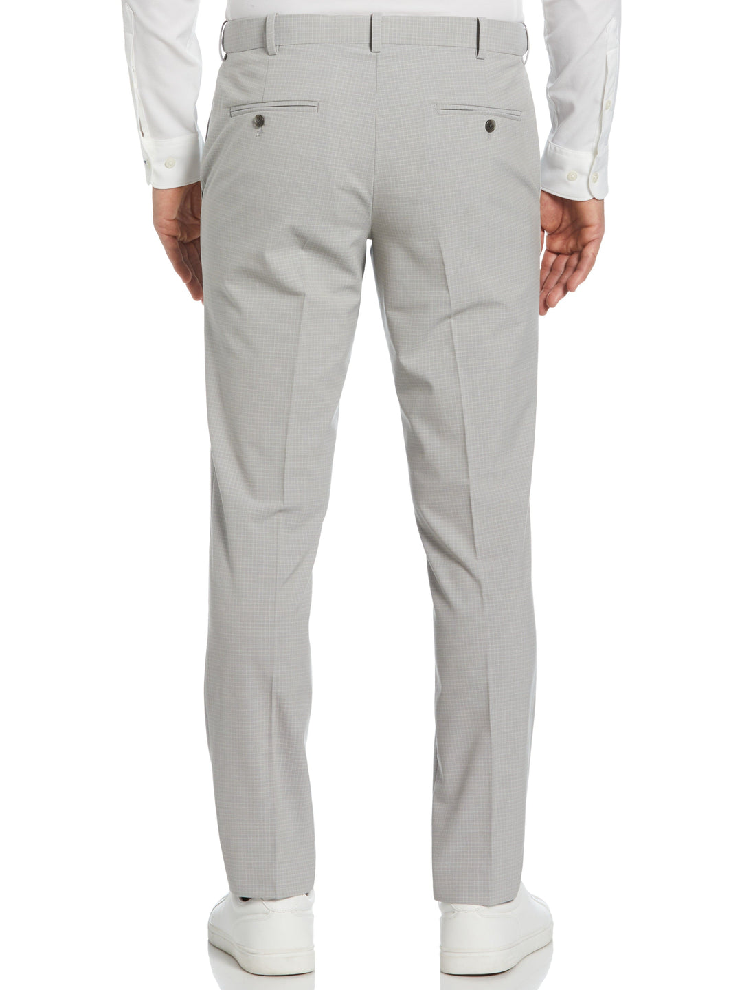 Slim Fit Micro Check Suit Pant (Felt Grey) 