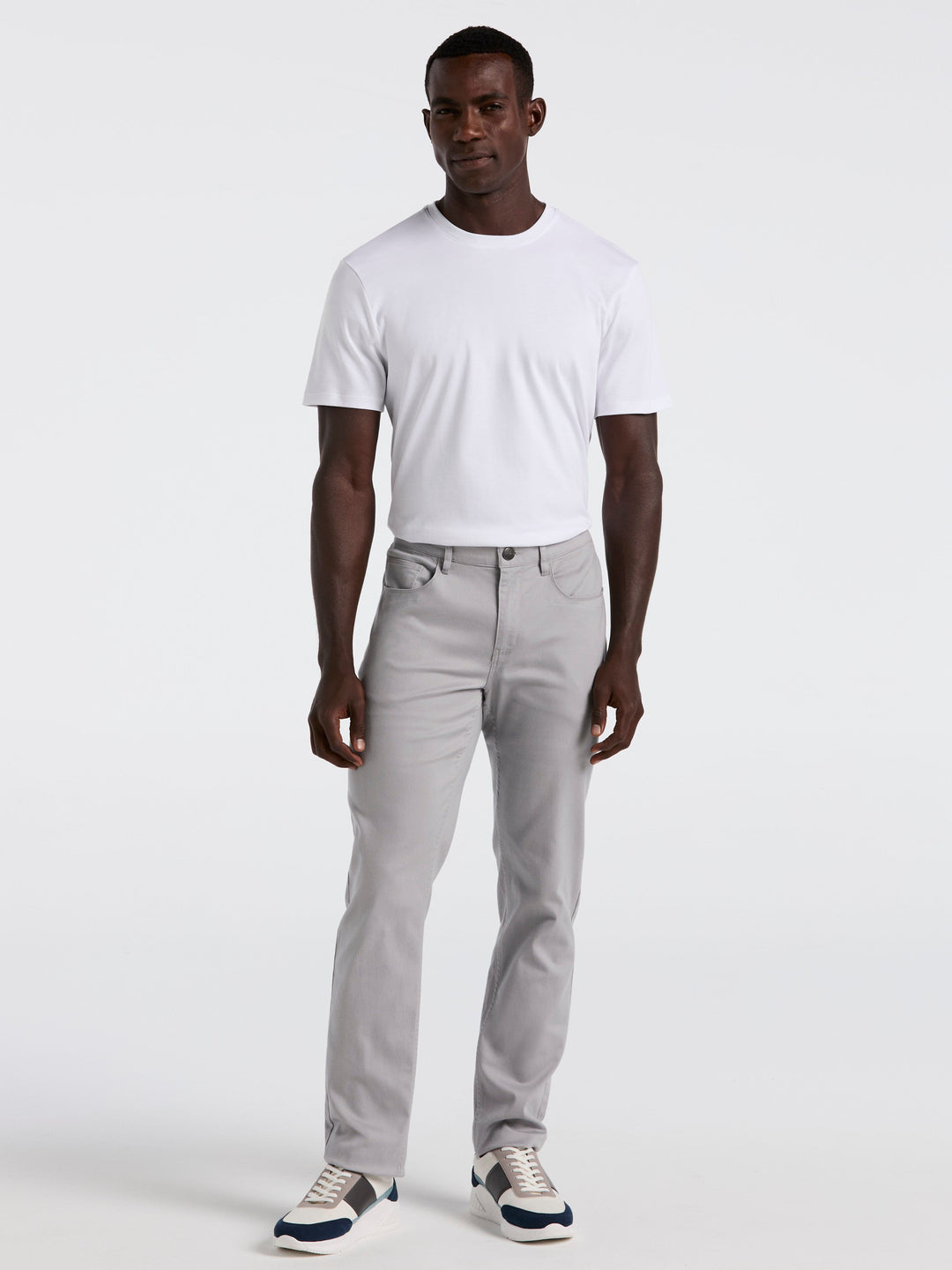 Slim Fit Lux Touch 5 Pocket Pant (Alloy) 