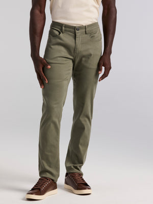 Slim Fit Lux Touch 5 Pocket Pant (Dusty Olive) 