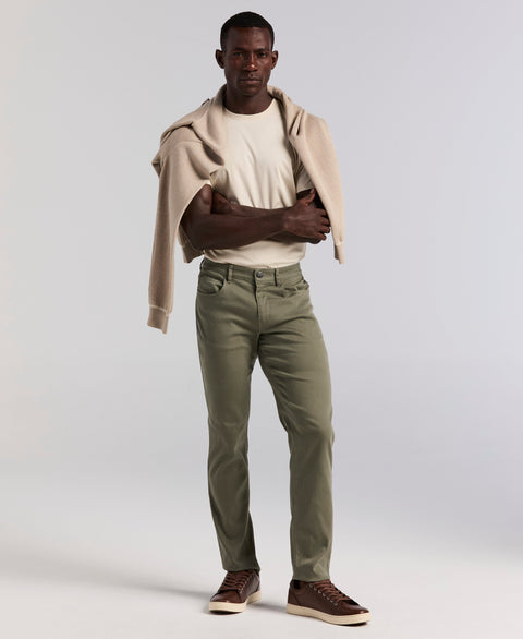 Slim Fit Lux Touch 5 Pocket Pant (Dusty Olive) 