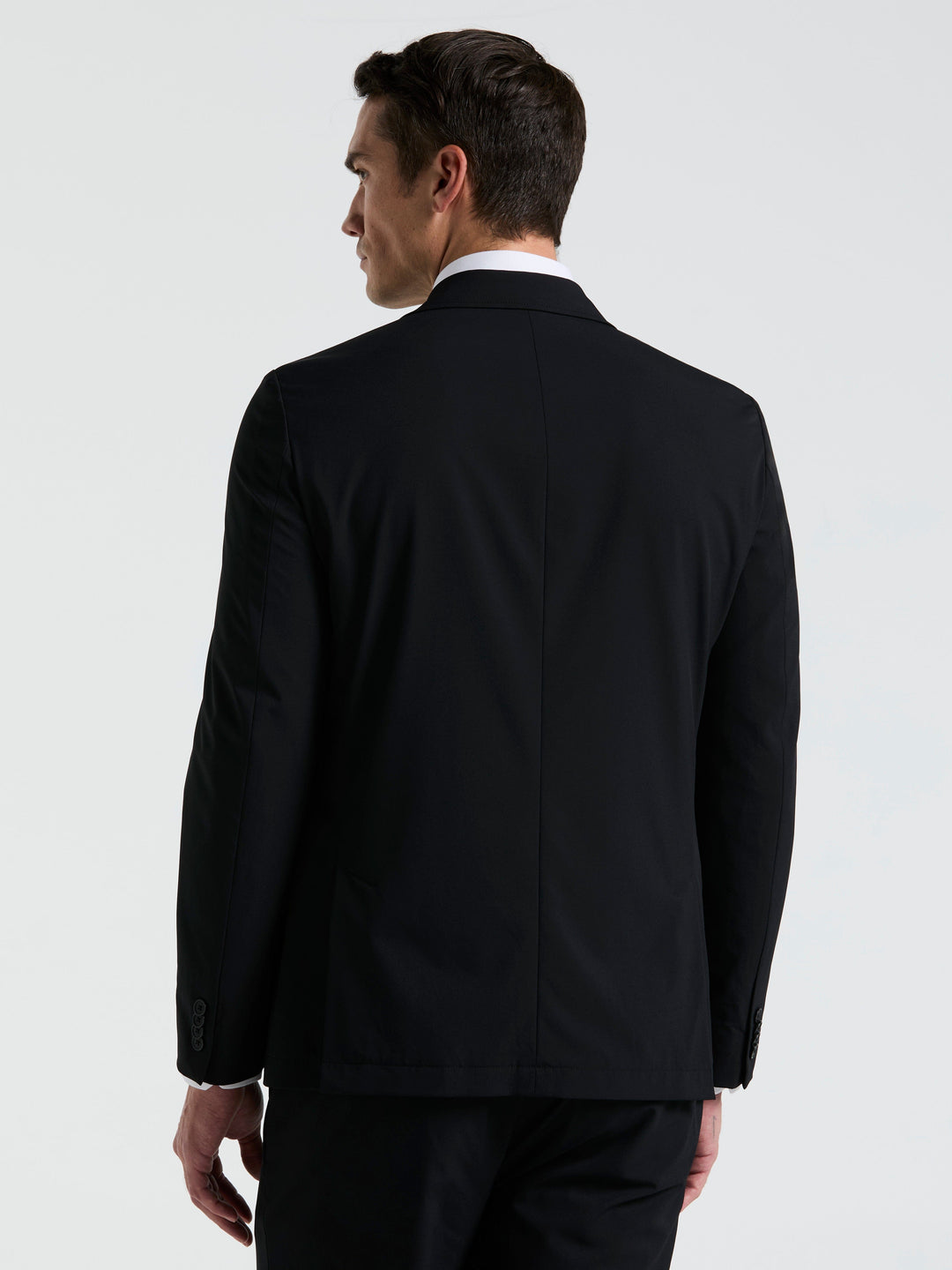 Slim Fit Performance Tech Suit Jacket (Black) 