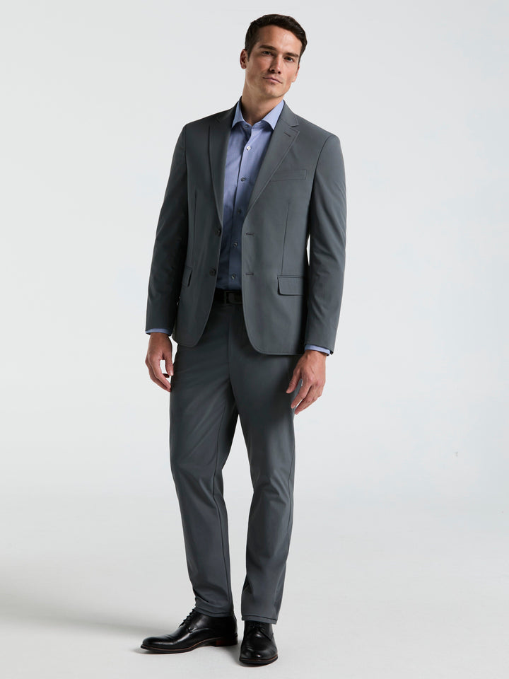 Slim Fit Performance Tech Suit Jacket (Grey) 