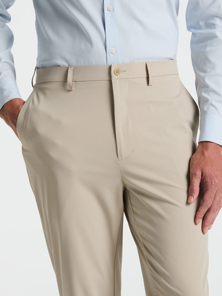 Slim Fit Solid Suit Pant (Khaki) 