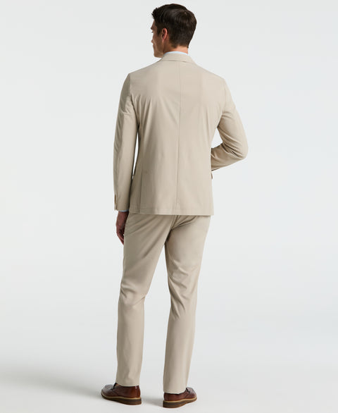 Slim Fit Solid Suit Pant (Khaki) 