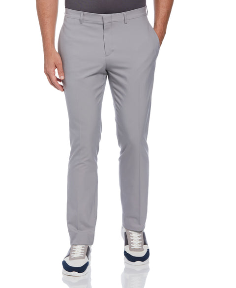 Slim Fit Solid Flat Front Pant (Chiseled Stone) 