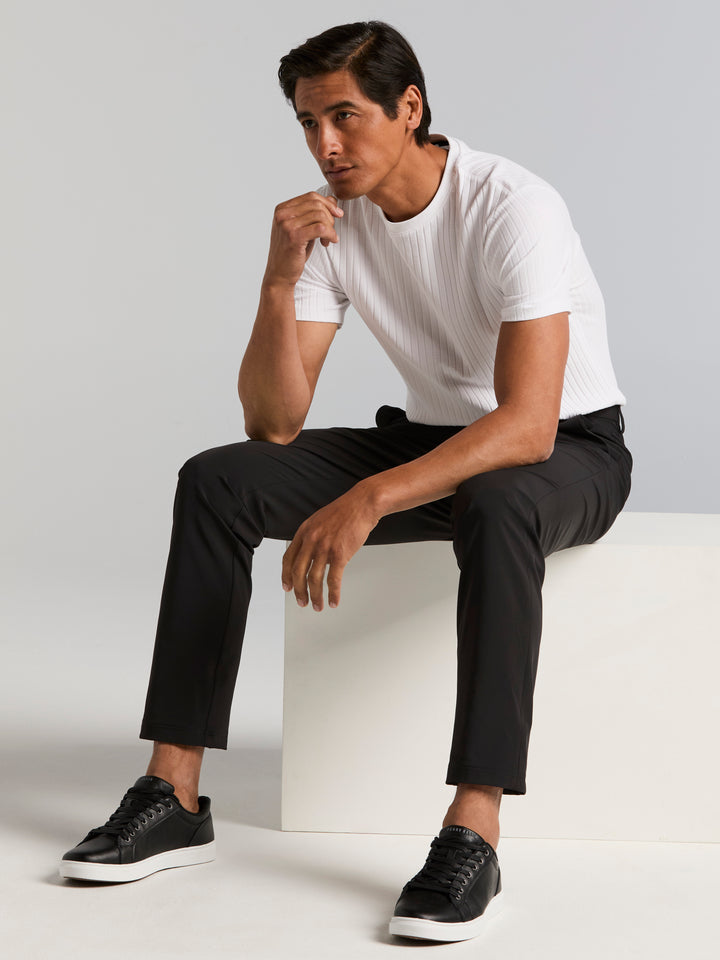 Fashion Black Tech Suit Pant (Black) 