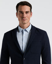 Slim Fit Sport Textured Plaid Jkt Jacket (Dark Sapphire) 