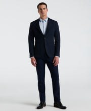 Slim Fit Sport Textured Plaid Jkt Jacket (Dark Sapphire) 