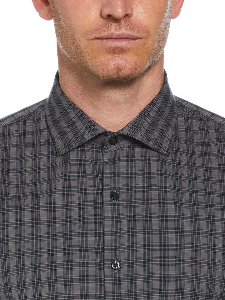 Tonal Check Shirt (Dark Charcoal) 