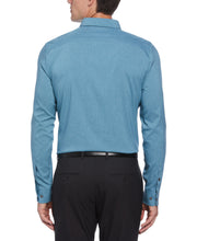 Slim Fit Total Stretch Button Down Shirt (Dark Sea) 