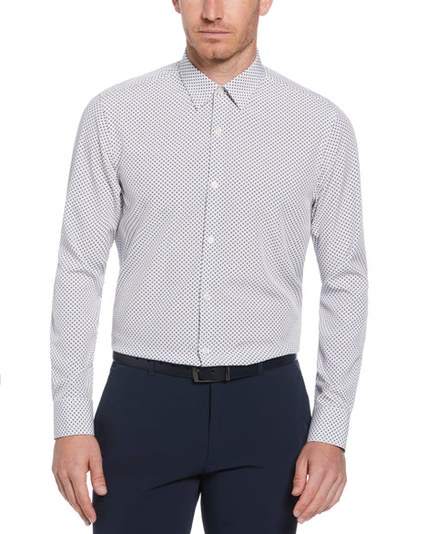 Total Stretch Diamond Print Shirt (Bright White) 