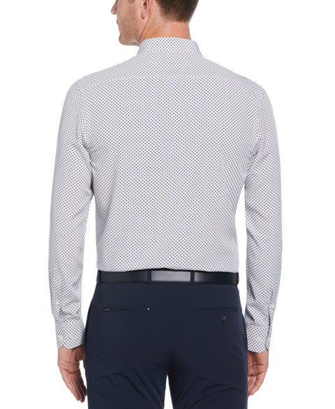 Total Stretch Diamond Print Shirt (Bright White) 