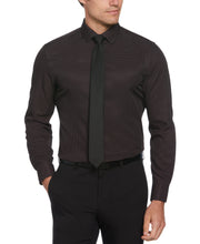 Total Stretch Black Dots Print Shirt (Black) 