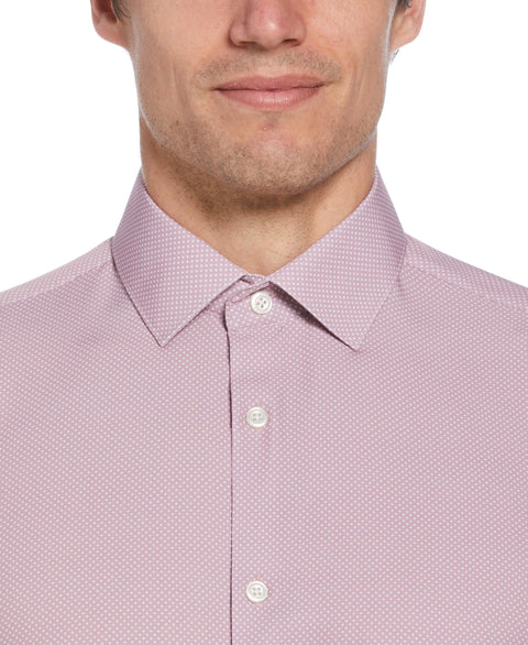 Total Stretch Pink Dots Print Shirt (Pink) 