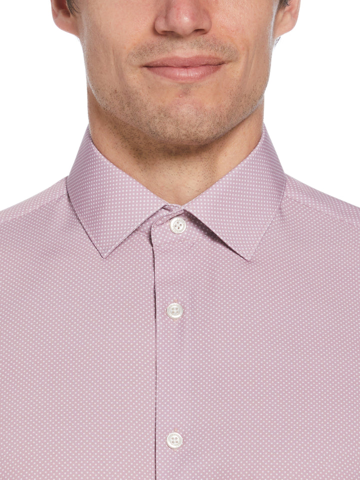 Total Stretch Pink Dots Print Shirt (Pink) 