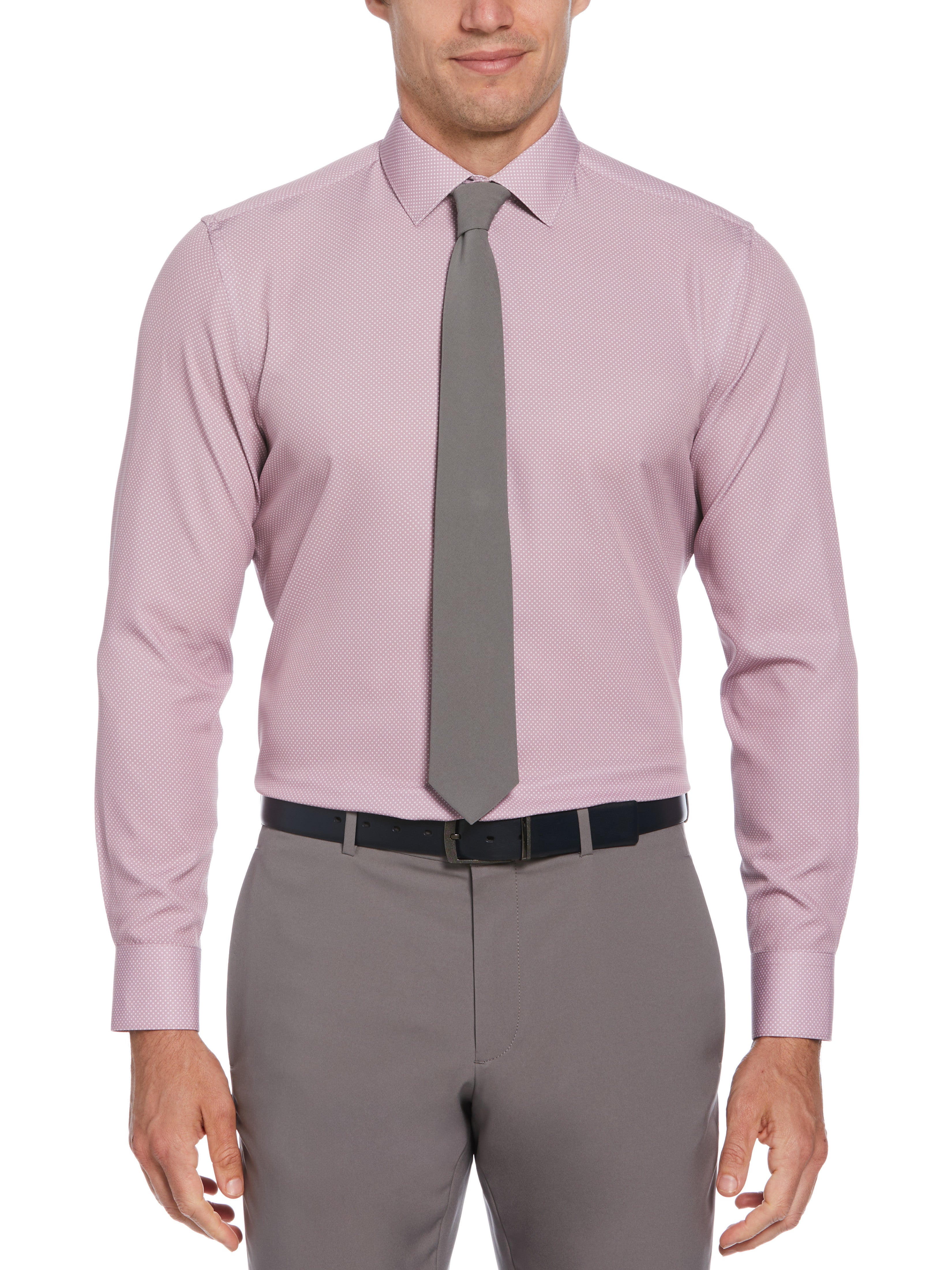 Slim Fit Total Stretch Dot Dress Shirt – Perry Ellis
