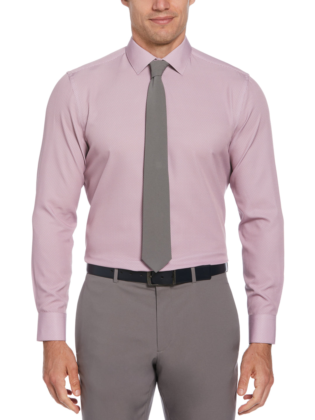 Slim Fit Total Stretch Dot Dress Shirt – Perry Ellis