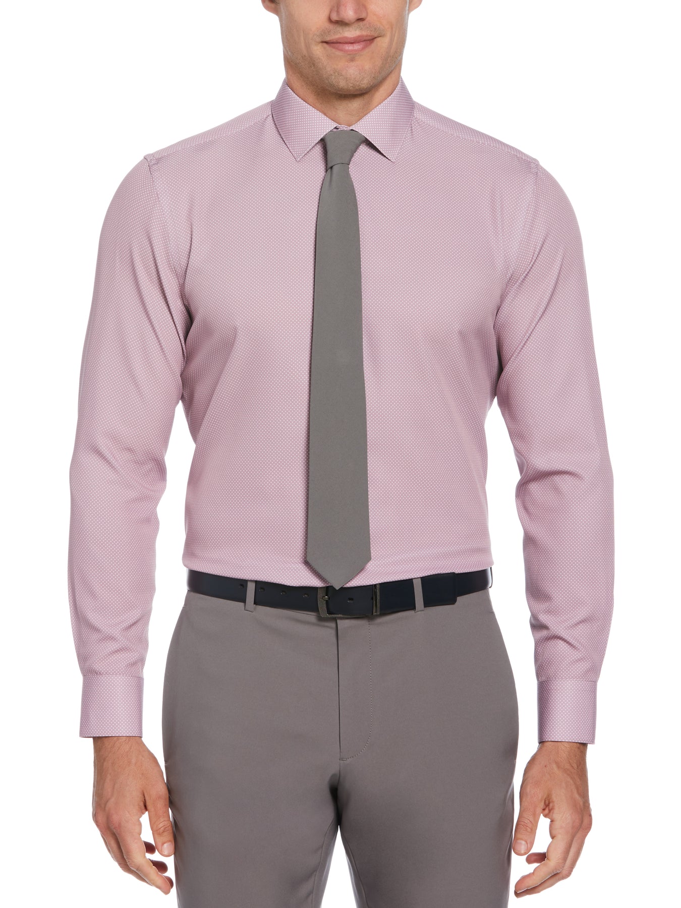 Slim Fit Total Stretch Dot Dress Shirt – Perry Ellis