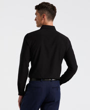 Slim Fit Tech Solid Total Stretch Dress Shirt (Black) 