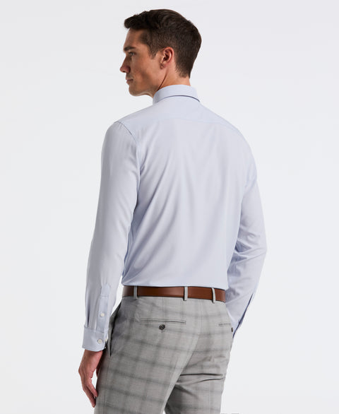 Slim Fit Tech Solid Total Stretch Dress Shirt (Kentucky Blue) 