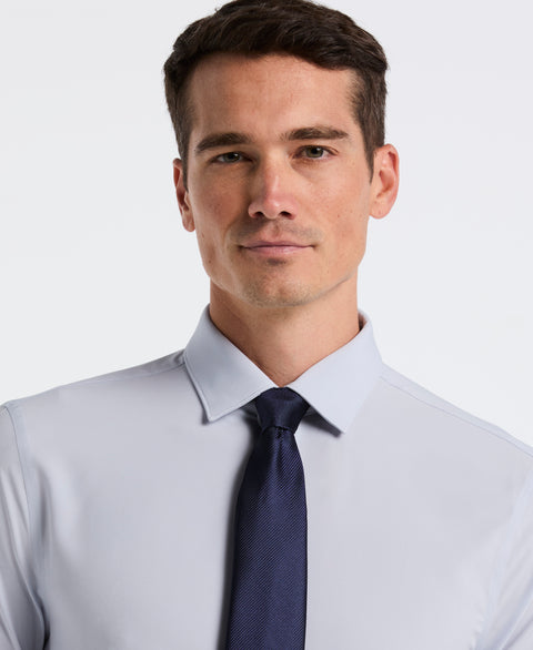 Slim Fit Tech Solid Total Stretch Dress Shirt (Kentucky Blue) 