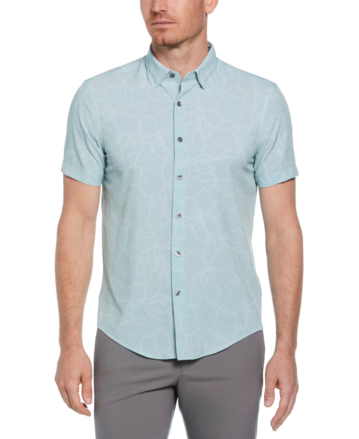 Floral Print Shirt (Gray Mist) 