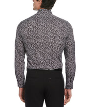 Total Stretch Black Flower Print Shirt (Black) 