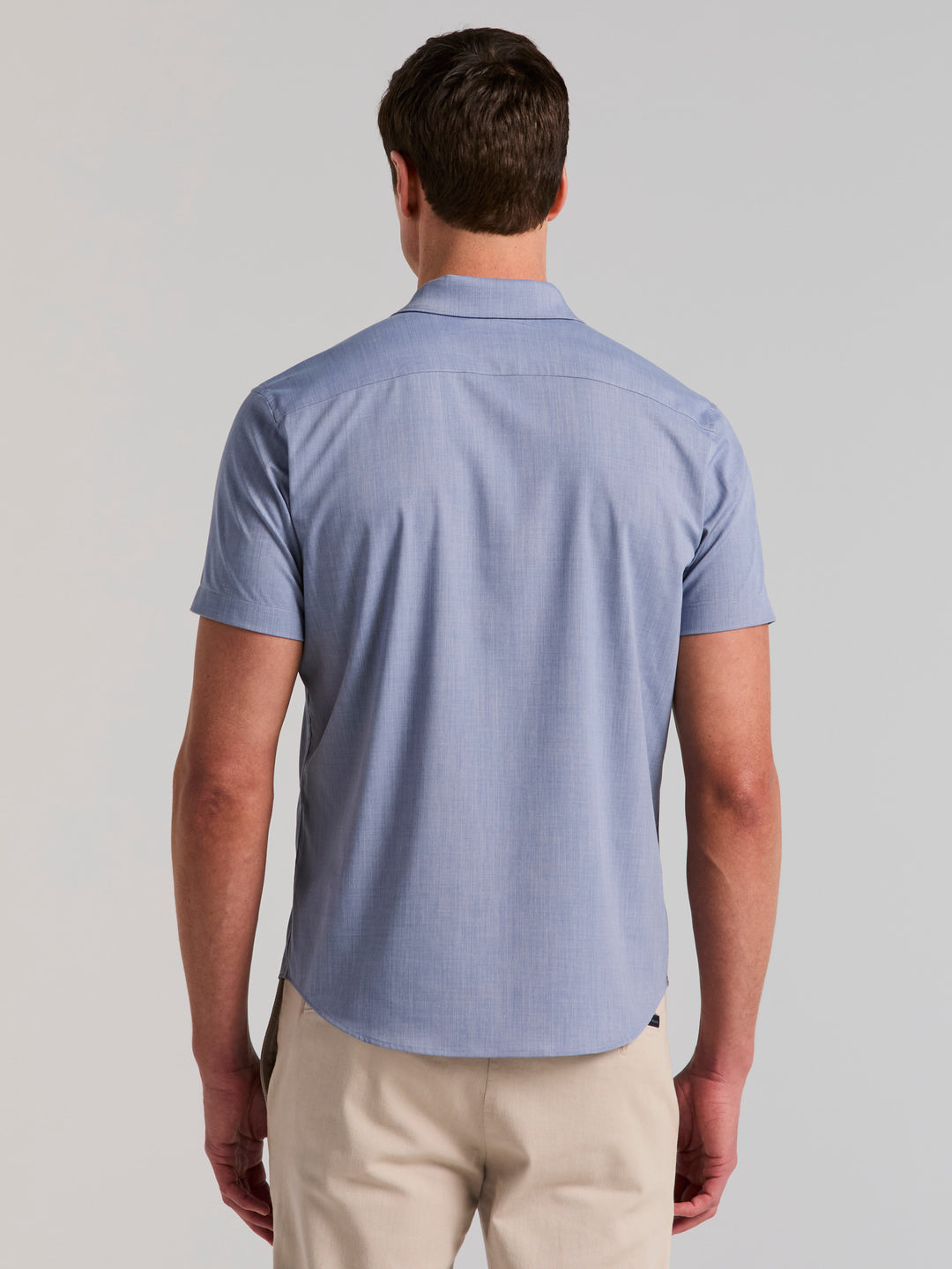 Slim Fit Short Sleeve Shirt (Coastal Fjord) 