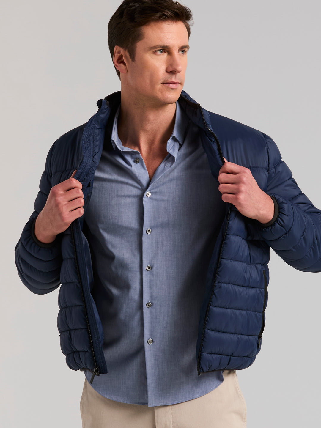 Slim Fit Short Sleeve Shirt (Coastal Fjord) 