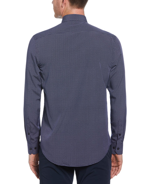 Total Stretch Micro Flower Shirt (Navy) 