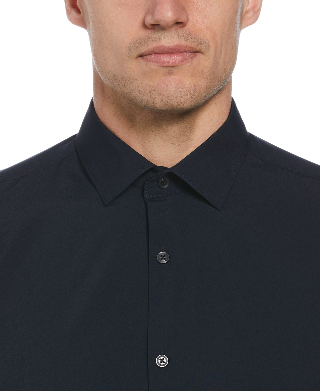 NAVY TOTAL STRETCH MODALUX DRESS SHIRT (Navy) 
