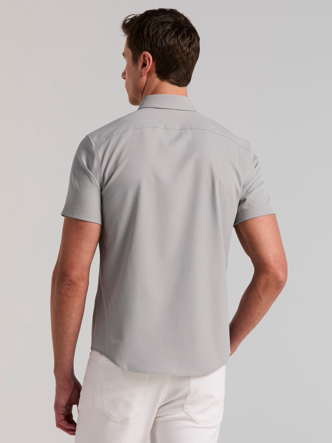 Total Stretch Twill Solid Shirt (Chiseled Stone)